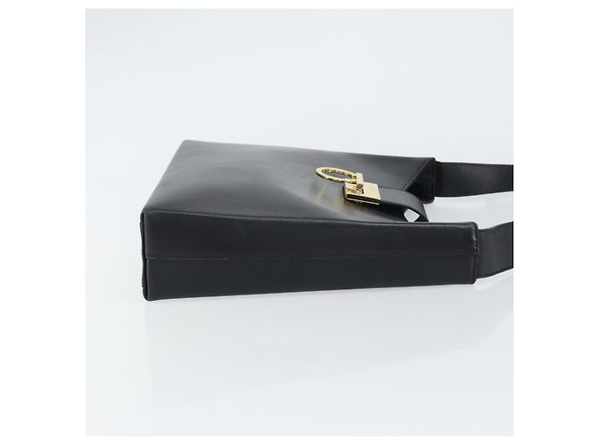 Borsa a mano Salvatore Ferragamo in pelle nera e oro Auth 160052 Nero D'oro - vista 4
