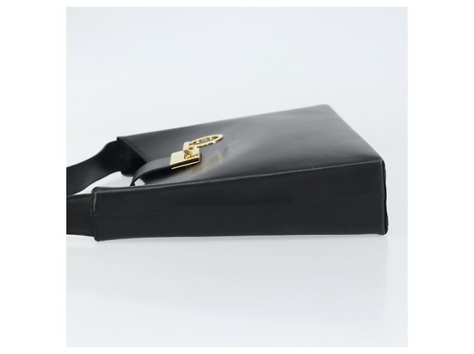 Borsa a mano Salvatore Ferragamo in pelle nera e oro Auth 160052 Nero D'oro - vista 5
