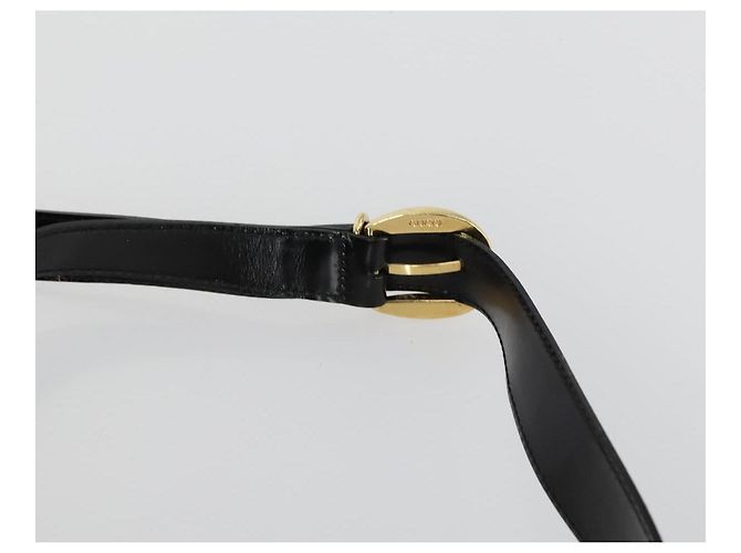 Borsa a corpo Bamboo GUCCI Smalto Nero Oro 003 2113 0027 Auth am10040 D'oro - vista 8