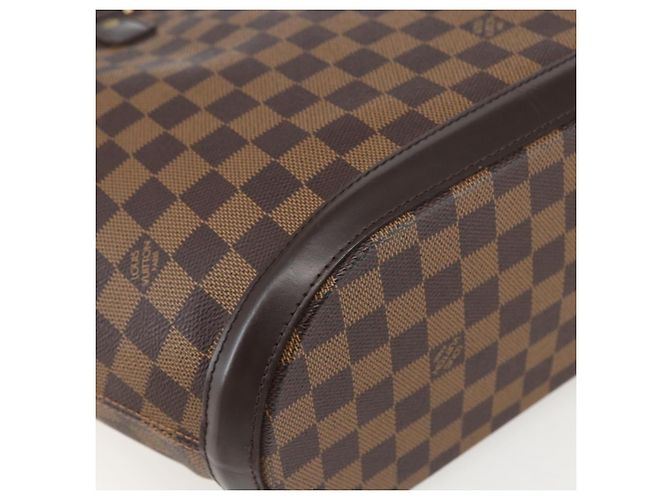 LOUIS VUITTON Borsa Tote Manosque GM Damier Ebene N51120 LV Auth 159313 - vista 17