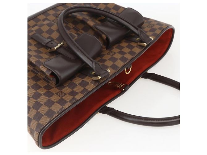 LOUIS VUITTON Borsa Tote Manosque GM Damier Ebene N51120 LV Auth 159313 - vista 6