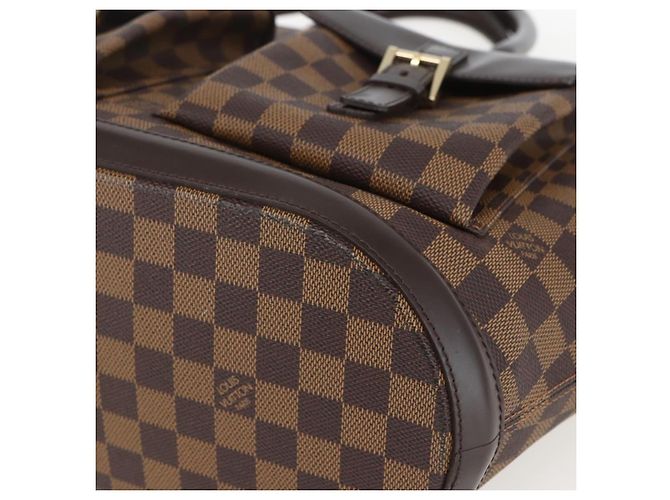 LOUIS VUITTON Borsa Tote Manosque GM Damier Ebene N51120 LV Auth 159313 - vista 8
