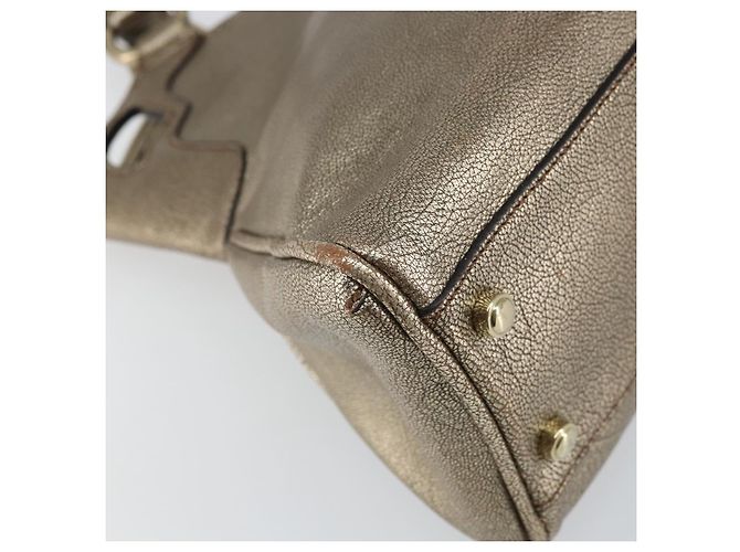 CARTIER Borsa a Mano Marcello in Pelle Oro Auth BA9358 - vista 11