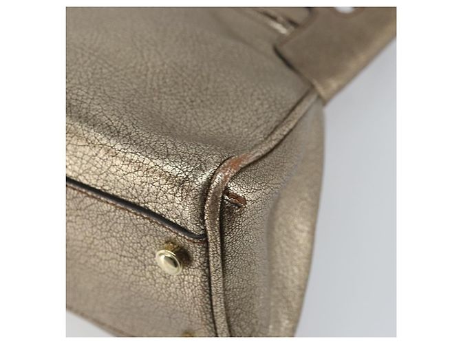 CARTIER Borsa a Mano Marcello in Pelle Oro Auth BA9358 - vista 12
