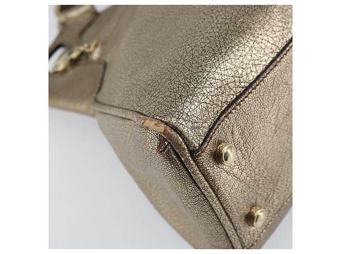 CARTIER Borsa a Mano Marcello in Pelle Oro Auth BA9358 - vista 13