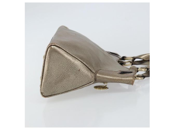 CARTIER Borsa a Mano Marcello in Pelle Oro Auth BA9358 - vista 4