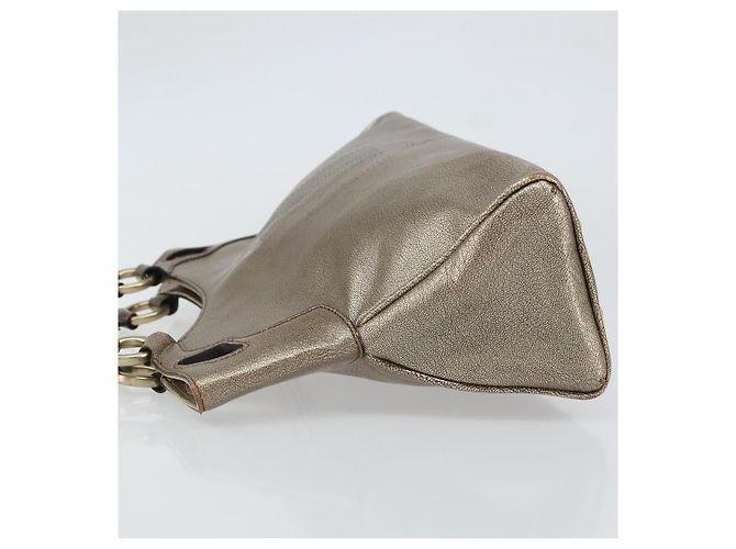 CARTIER Borsa a Mano Marcello in Pelle Oro Auth BA9358 - vista 5