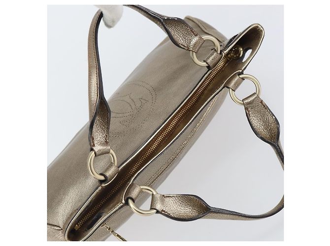 CARTIER Borsa a Mano Marcello in Pelle Oro Auth BA9358 - vista 6