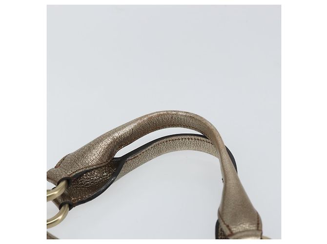 CARTIER Borsa a Mano Marcello in Pelle Oro Auth BA9358 - vista 8