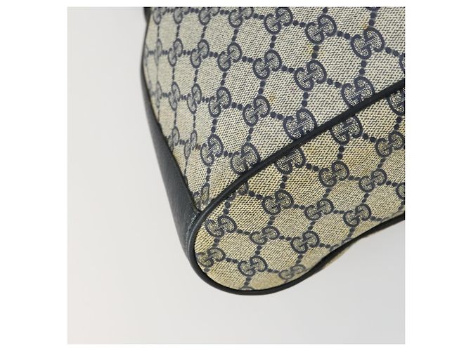 Borsa a Spalla Gucci GG Supreme Sherry Line PVC Blu Navy Oro 41 02 034 Auth 156842 D'oro - vista 11