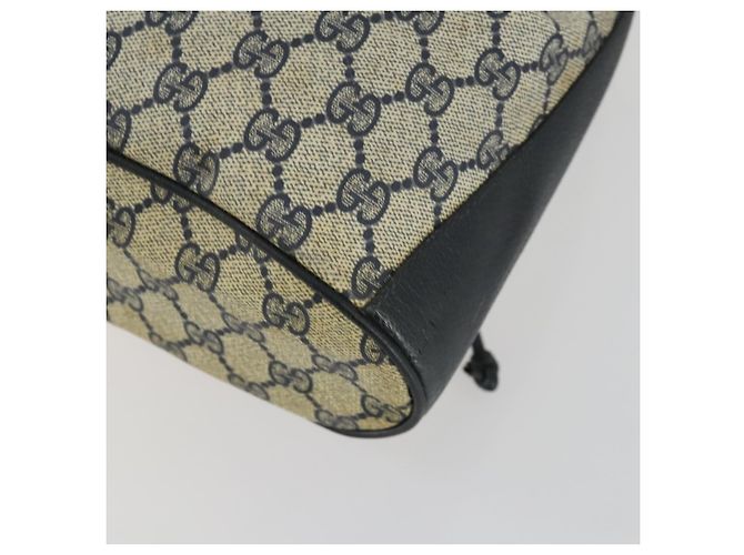 Borsa a Spalla Gucci GG Supreme Sherry Line PVC Blu Navy Oro 41 02 034 Auth 156842 D'oro - vista 12