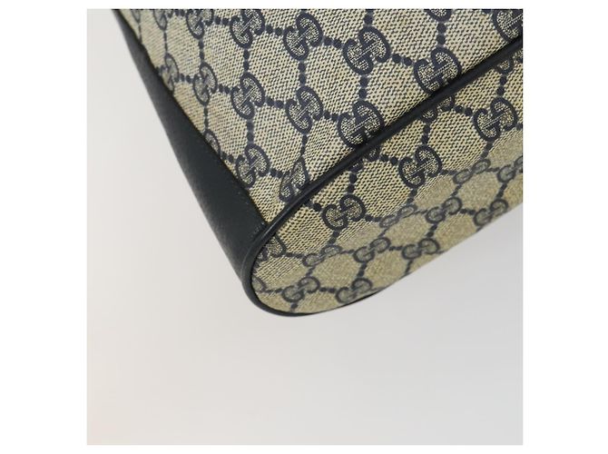 Borsa a Spalla Gucci GG Supreme Sherry Line PVC Blu Navy Oro 41 02 034 Auth 156842 D'oro - vista 13