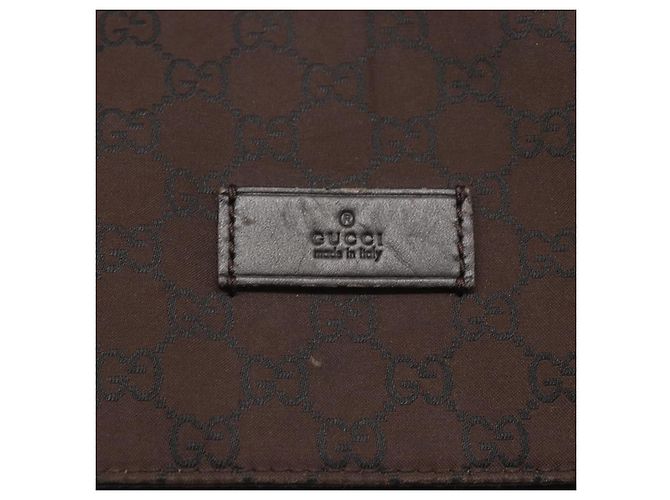 Borsa a Spalla GG Canvas Gucci Marrone Argento 272350 Auth ka1322 - vista 14