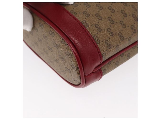 Bolsa de Ombro GUCCI Micro GG Supreme Doraemon PVC Bege Dourado 647801 Auth 161141SM - vista 11