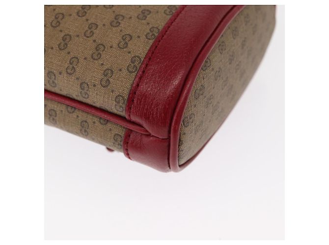 Bolsa de Ombro GUCCI Micro GG Supreme Doraemon PVC Bege Dourado 647801 Auth 161141SM - vista 12