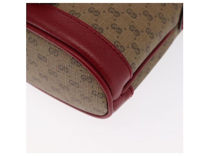 Bolsa de Ombro GUCCI Micro GG Supreme Doraemon PVC Bege Dourado 647801 Auth 161141SM - vista 13