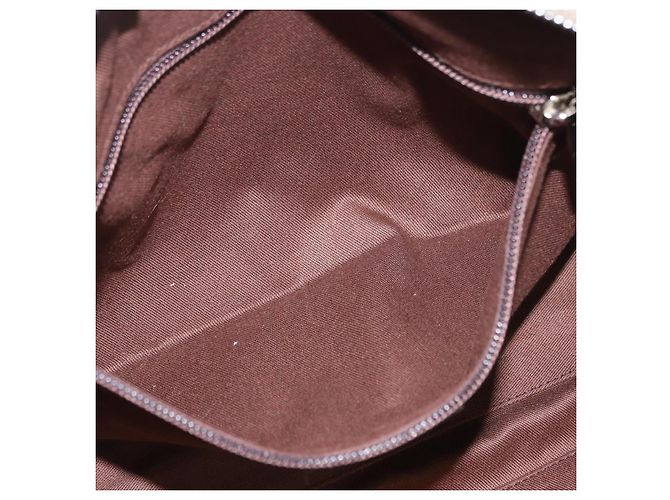 Borsa a mano Gancini in pelle Salvatore Ferragamo oro argento Auth 160099 - vista 21