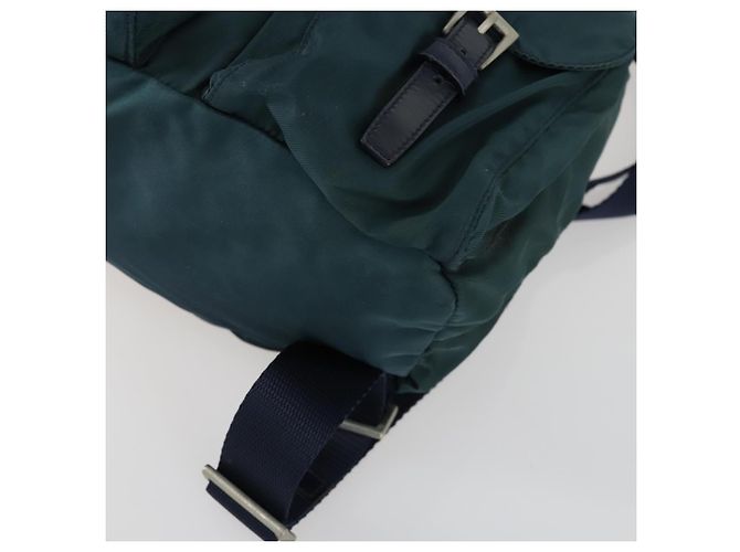 PRADA Rucksack aus Nylon grün silber authentisch 157004 - Ansicht 15