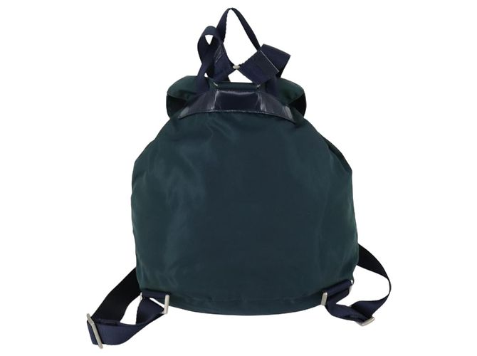 PRADA Rucksack aus Nylon grün silber authentisch 157004 - Ansicht 2