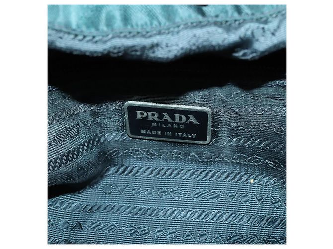 PRADA Rucksack aus Nylon grün silber authentisch 157004 - Ansicht 23