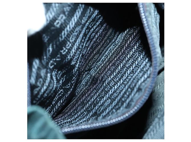 PRADA Rucksack aus Nylon grün silber authentisch 157004 - Ansicht 25