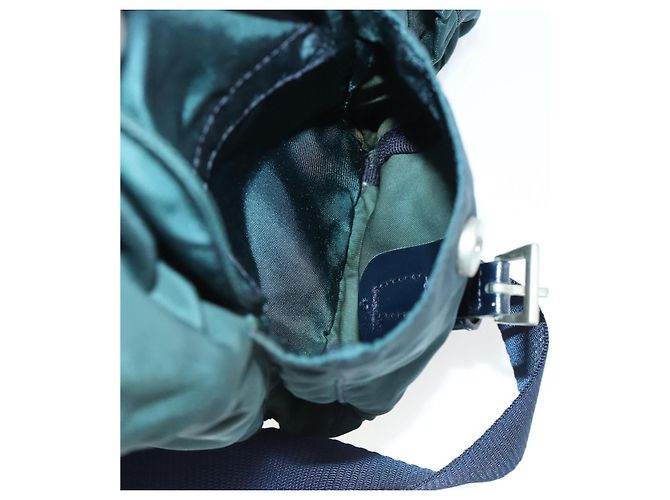 PRADA Rucksack aus Nylon grün silber authentisch 157004 - Ansicht 27