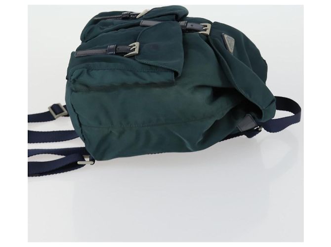 PRADA Rucksack aus Nylon grün silber authentisch 157004 - Ansicht 3