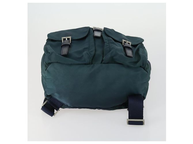 PRADA Rucksack aus Nylon grün silber authentisch 157004 - Ansicht 5