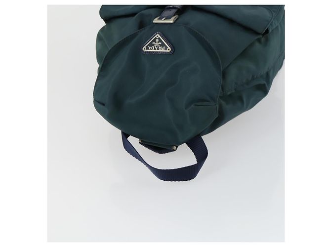 PRADA Rucksack aus Nylon grün silber authentisch 157004 - Ansicht 6