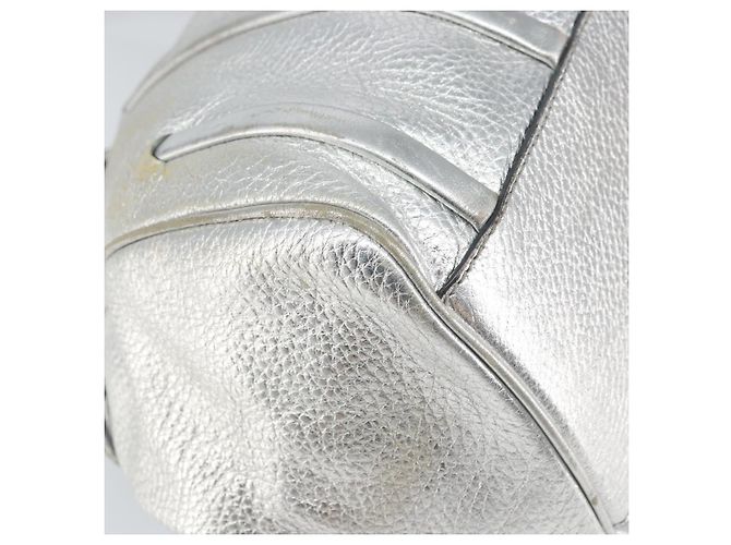 Céline Borsa a mano in pelle argento Auth 157912 - vista 11