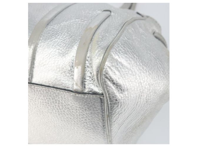 Céline Borsa a mano in pelle argento Auth 157912 - vista 12