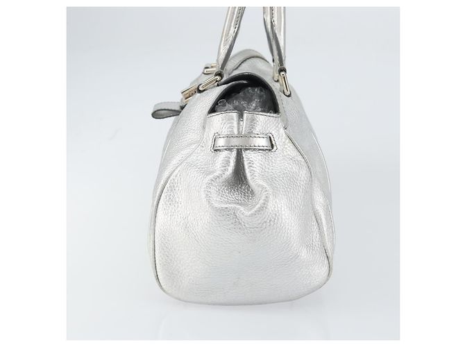 Céline Borsa a mano in pelle argento Auth 157912 - vista 5