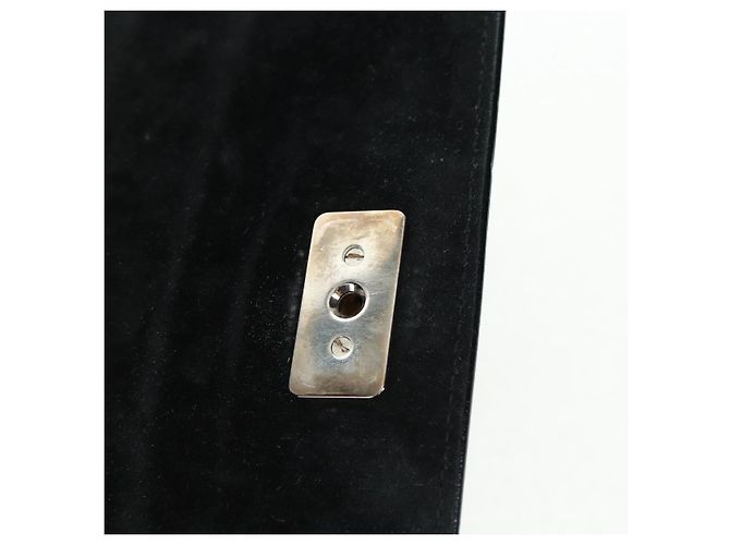 Borsa a Mano GUCCI Bamboo Smalto 2 vie Nero Oro 015 1046 3304 Auth bs32052 - vista 20