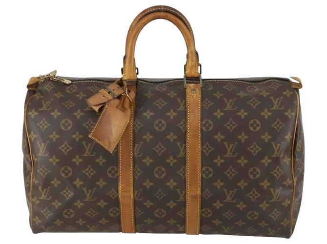 LOUIS VUITTON Borsa Boston Monogram Keepall 45 M41428 LV Auth 157652 Monogramma - vista 13
