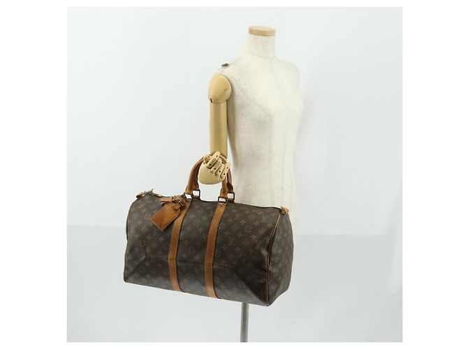 LOUIS VUITTON Borsa Boston Monogram Keepall 45 M41428 LV Auth 157652 Monogramma - vista 24