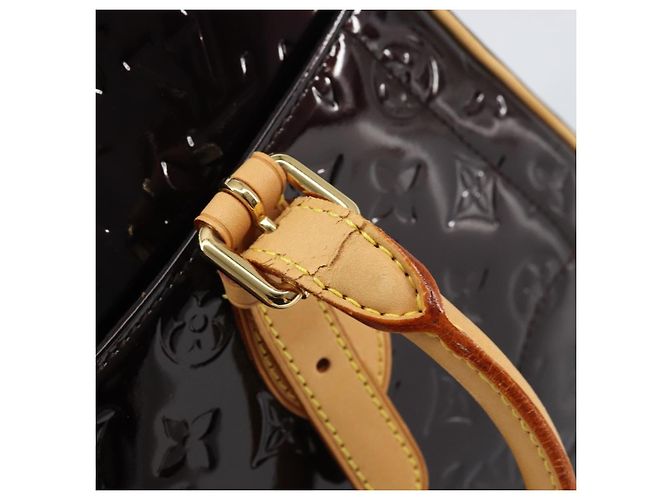LOUIS VUITTON Borsa Summit Drive Monogram Vernis Amarante M93516 LV Auth 160433 Bordò - vista 10
