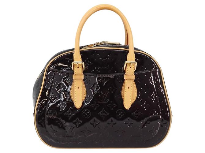 LOUIS VUITTON Borsa Summit Drive Monogram Vernis Amarante M93516 LV Auth 160433 Bordò - vista 13