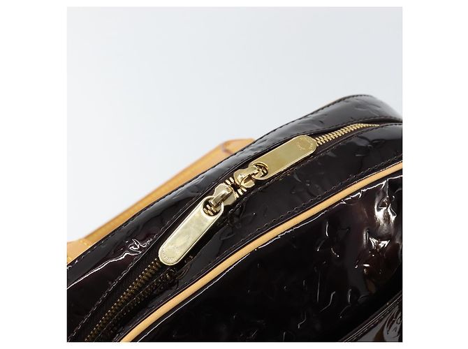LOUIS VUITTON Borsa Summit Drive Monogram Vernis Amarante M93516 LV Auth 160433 Bordò - vista 17