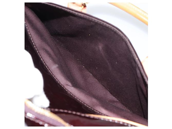 LOUIS VUITTON Borsa Summit Drive Monogram Vernis Amarante M93516 LV Auth 160433 Bordò - vista 22