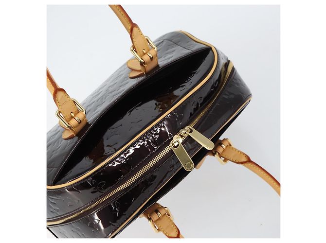 LOUIS VUITTON Borsa Summit Drive Monogram Vernis Amarante M93516 LV Auth 160433 Bordò - vista 6