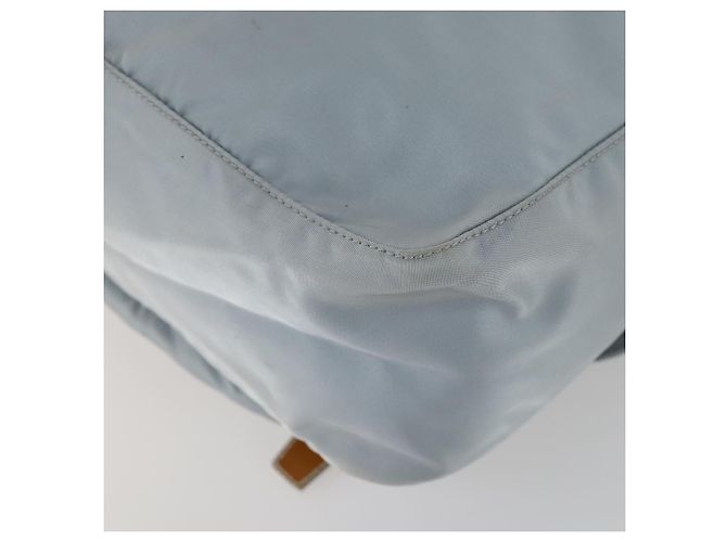 Borsa a Spalla PRADA Nylon Blu Argento Autentica 157777 - vista 15
