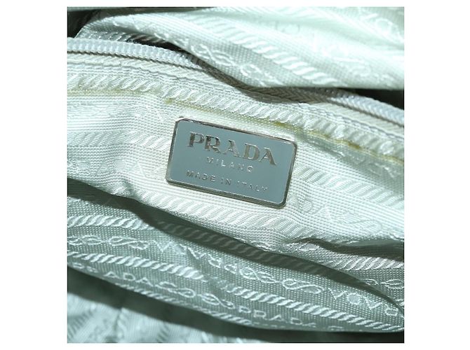 Borsa a Spalla PRADA Nylon Blu Argento Autentica 157777 - vista 22