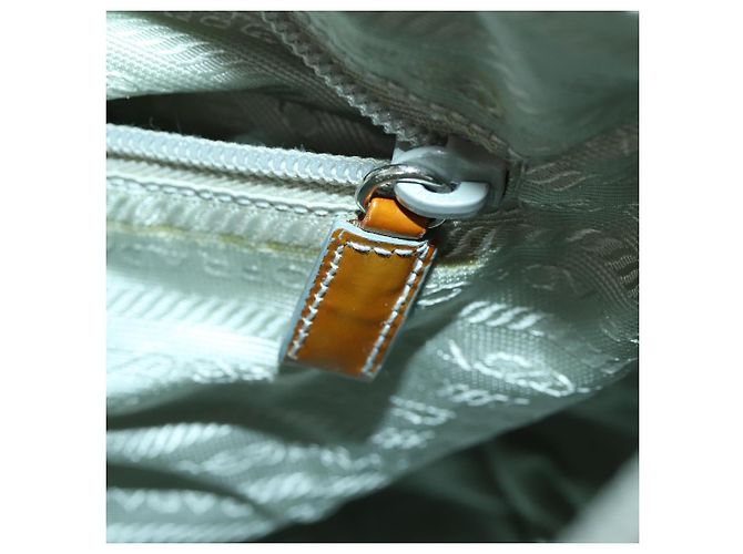 Borsa a Spalla PRADA Nylon Blu Argento Autentica 157777 - vista 23