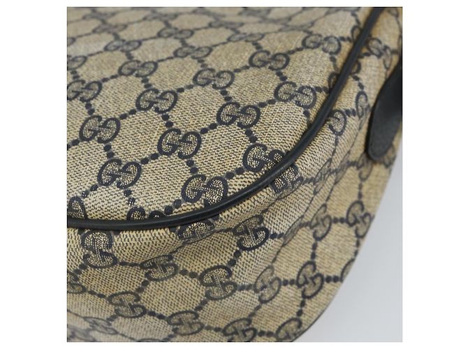 Borsa a Spalla Gucci GG Supreme Sherry Line PVC Blu Navy Oro 89 02 032 Auth 158018 D'oro - vista 12