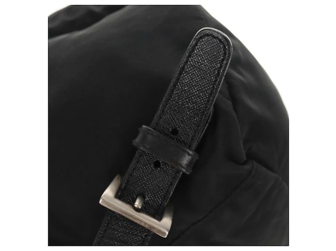 PRADA Backpack Nylon Black Silver Auth 159056 Silvery - view 10