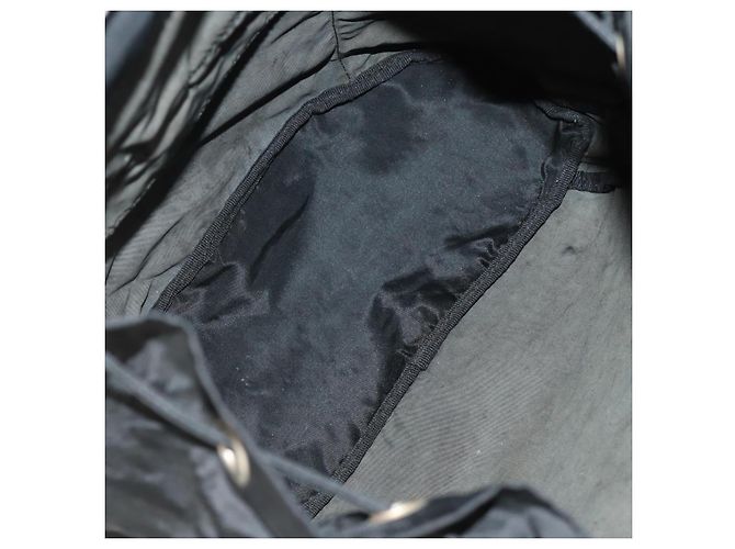 PRADA Backpack Nylon Black Silver Auth 159056 Silvery - view 11