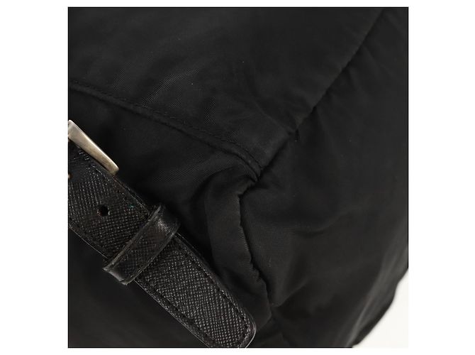 PRADA Backpack Nylon Black Silver Auth 159056 Silvery - view 18
