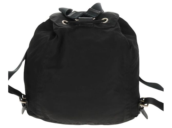 PRADA Backpack Nylon Black Silver Auth 159056 Silvery - view 2