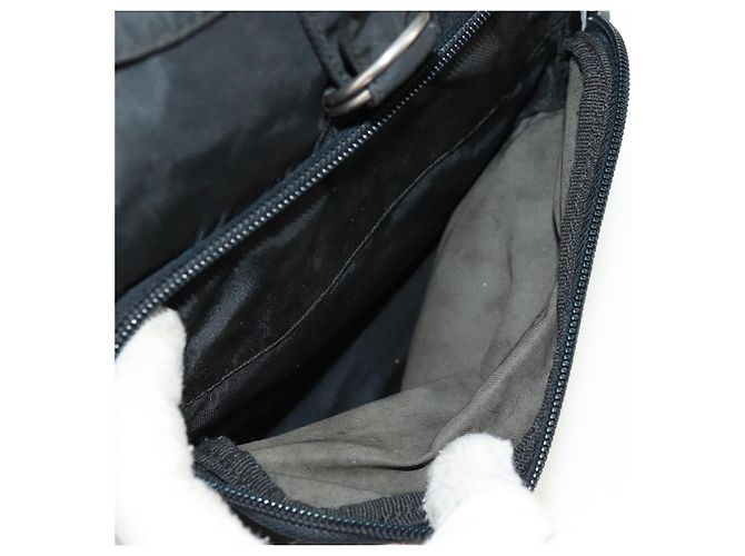 PRADA Backpack Nylon Black Silver Auth 159056 Silvery - view 22
