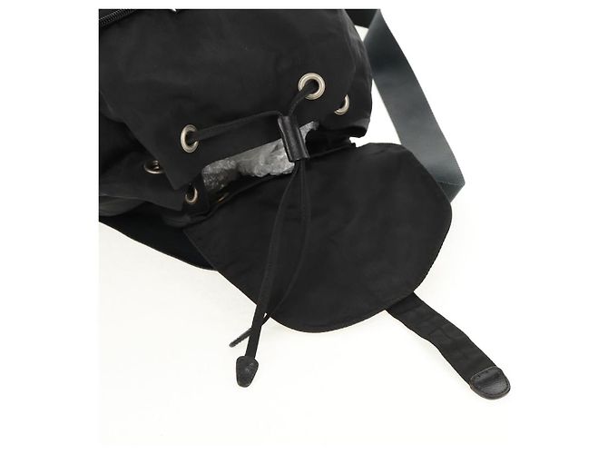 PRADA Backpack Nylon Black Silver Auth 159056 Silvery - view 23